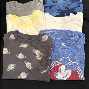 Kids Short Sleeve Tees - Mickey and Planets Design